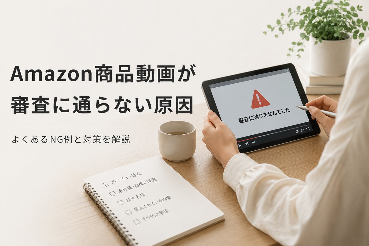 Amazon商品動画の審査が通らない原因と対処法